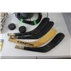 Image 4 : Wood Drill Bits, Drill Bits, Hockey Stick Ends, Garbage Can, (2) Hockey Pucks, Misc. Wire