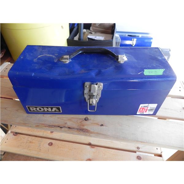 BLUE RONA TOOL BOX WITH CONTENTS