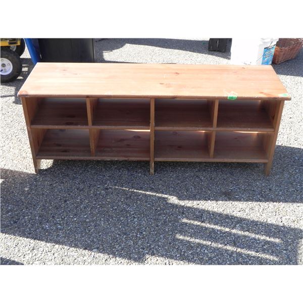 8 CUBICLE SHOE STAND OR TV STAND