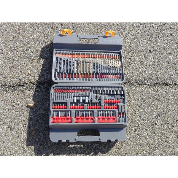 NEW RYOBI 215 PIECE SUPER DRILLING AND DRIVING SET IN CARRYING CASE