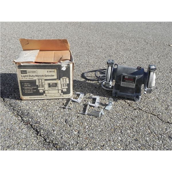 CRAFTSMAN 91911C LIGHT DUTY BENCH GRINDER