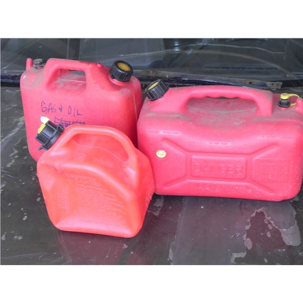 LOT OF 3 JERRY CANS