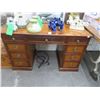 Image 1 : ? Mahogany 9 Drawer Student Desk