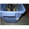 Image 2 : Camo Life Jacket, Lint Brush & Assorted Supplies in Bin