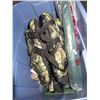 Image 3 : Camo Life Jacket, Lint Brush & Assorted Supplies in Bin