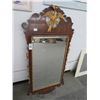 Image 1 : Large Ornate Beveled Framed Mirror w/Gold Crown - No Shipping