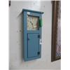 Image 1 : Painted Wall Clock w/Cabinet