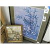 Image 1 : Framed Art of Birds & Village Scene + Oriental