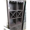 Image 1 : Black Wine Bar Storage Cabinet w/Wine Rack