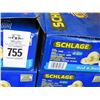 Image 2 : Schlage Privacy Locking Latches Bed/Bath - 2 1/2 Cases