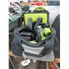 Image 1 : Ryobi Cordless Fan, Standard & Angel Drills w/Battery/Charger