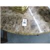 Image 2 : Oval Bow Granite Top Iron Base Coffee Table