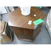 Image 1 : Oak Rectangular Cabinet End Table