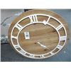 Image 1 : Woodgrain Round Wall Clock