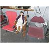 Image 2 : Doll w/Child Rolling High Chairs, Folding Chair and Side Chair