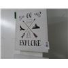 Image 2 : Go Explore Adventure Awaits Wall Art - 2