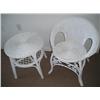 Image 1 : Wicker Chair and Table