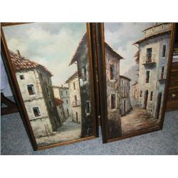 Pair of Oil Paintings