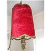 Image 1 : Red Velvet Hanging Victorian Lamp.