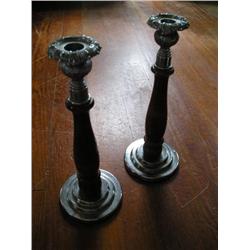 Pair of England Candlesticks