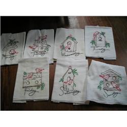 Day of The Week Cup towel Set