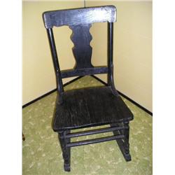 Black Wood Rocker