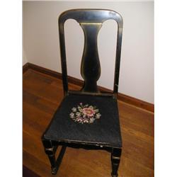 Needlepoint Seat Rocker