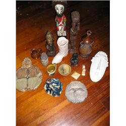 Large lot of African, Western, Pottery, etc.