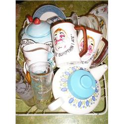 Wine Dish Rack filled with items