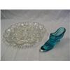 Image 1 : Deviled Egg Tray & Blue Glass Slipper