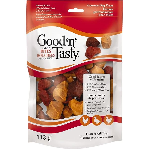 NEW 4 BAGS OF GOOD N TASTY KABOB BITES, 113G BAGS