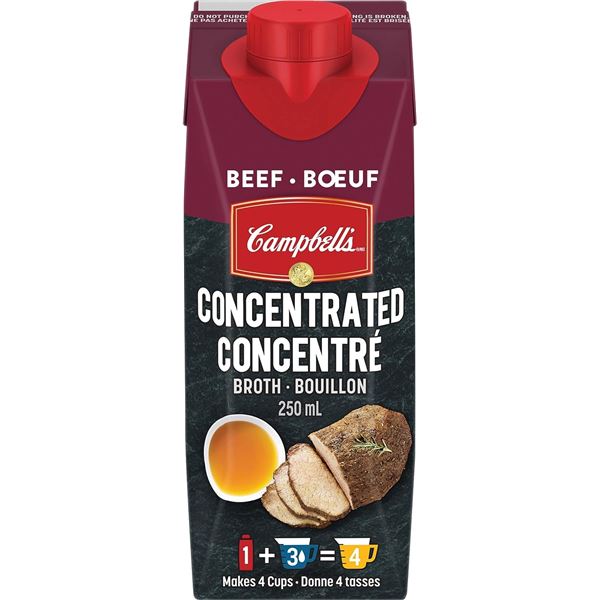 NEW CASE OF 24 CAMPBELL'S CONCENTRATED BEEF BROTH