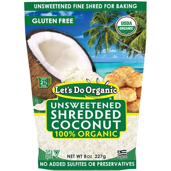 NEW CASE OF 12 BAGS OF LET'S DO ORGANIC UNSWEETEN