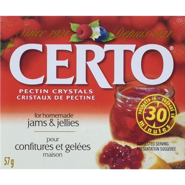 NEW CASE OF 36 PACKS OF CERTO PECTIN CRYSTALS FOR