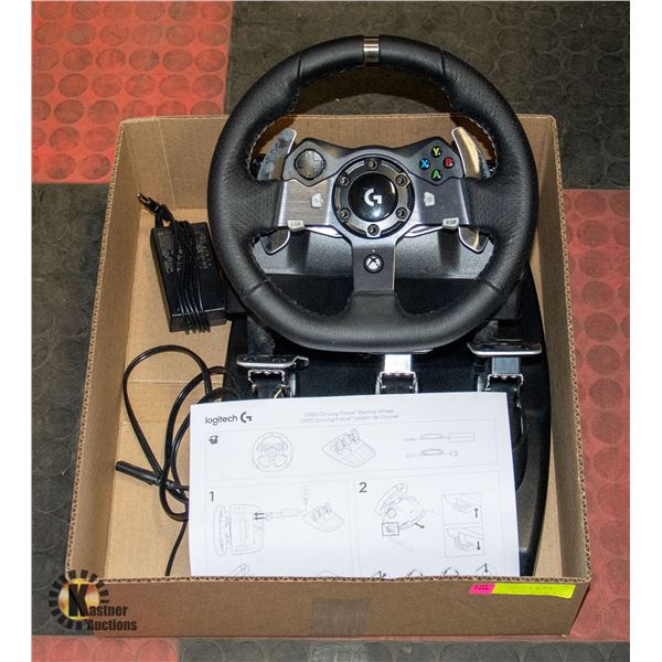 LOGITECH G920 DRIVING FORCE RACING WHEEL AND PEDAL