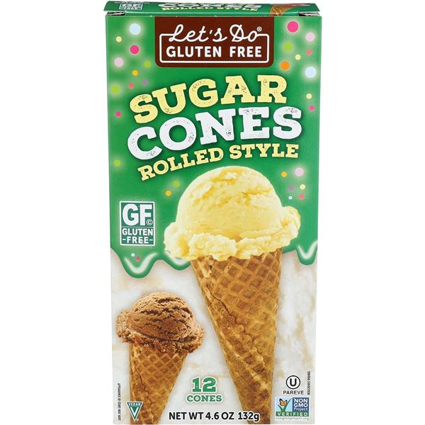 NEW 2 BOXES LETS DO SUGAR CONES GLUTEN FREE