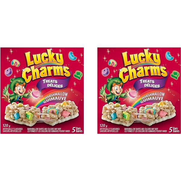 4 NEW BOXES OF LUCKY CHARMS MARSHMALLOW TREATS