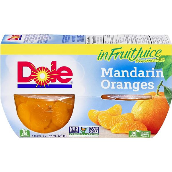 NEW 3 PACKS OF DOLE MANDARIN ORANGES IN JUICE