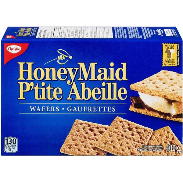 5 NEW BOXES OF HONEYMAID GRAHAM WAFERS - 400G PER