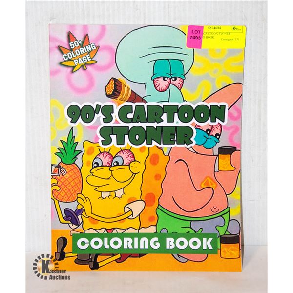 NEW 90'S CARTOON STONER COLORING BOOK