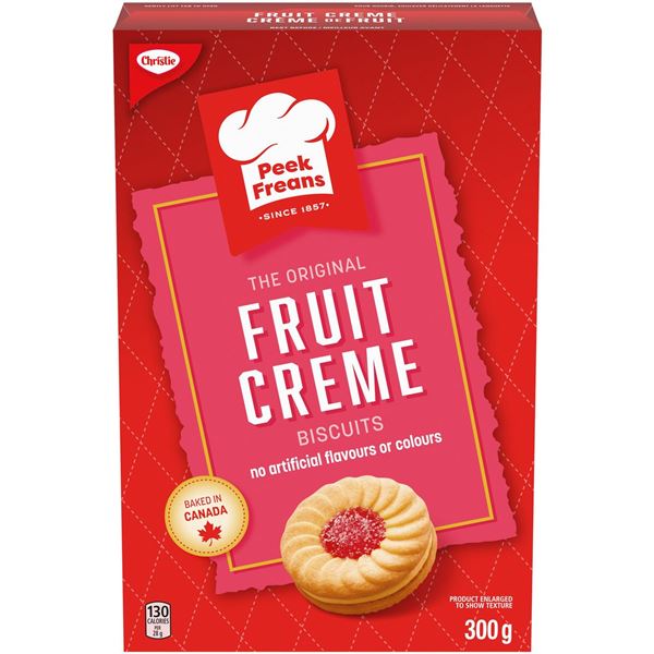 4 NEW BOXES OF PEEK FREANS FRUIT CREME COOKIES