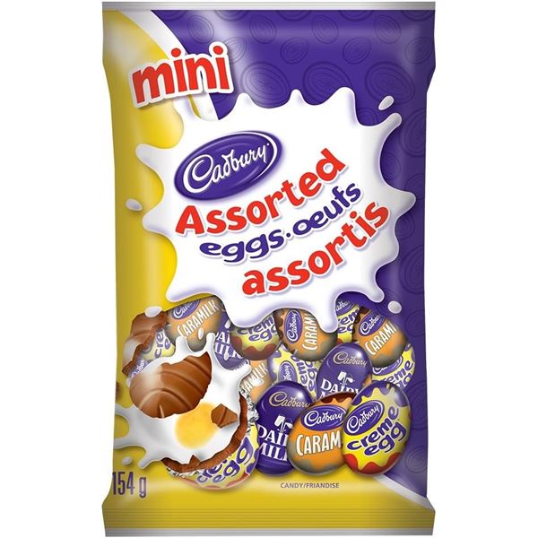 4 NEW BAGS OF CADBURY MINI EASTER EGGS - VARIETY