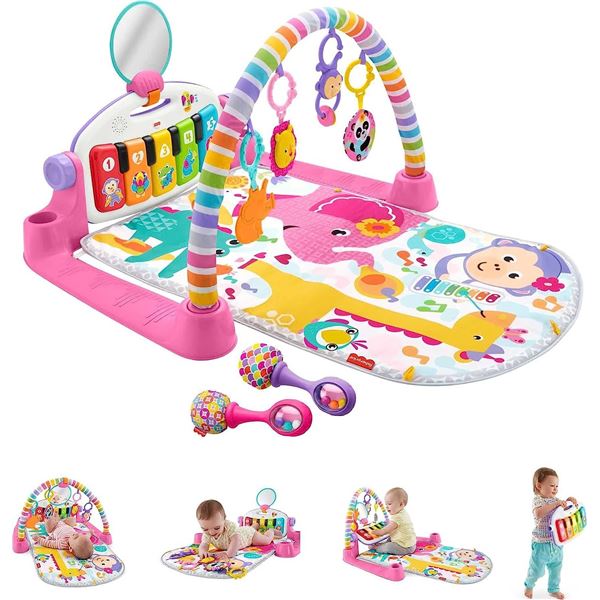 NEW FISHER-PRICE DELUXE KICK & PLAY PIANO GYM &