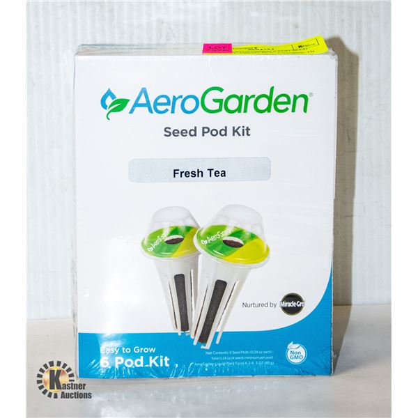 NEW AERO GARDEN 6 POD SEED POD KIT, FRESH TEA