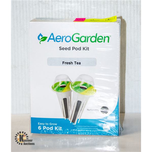 NEW AERO GARDEN 6 POD SEED POD KIT, FRESH TEA