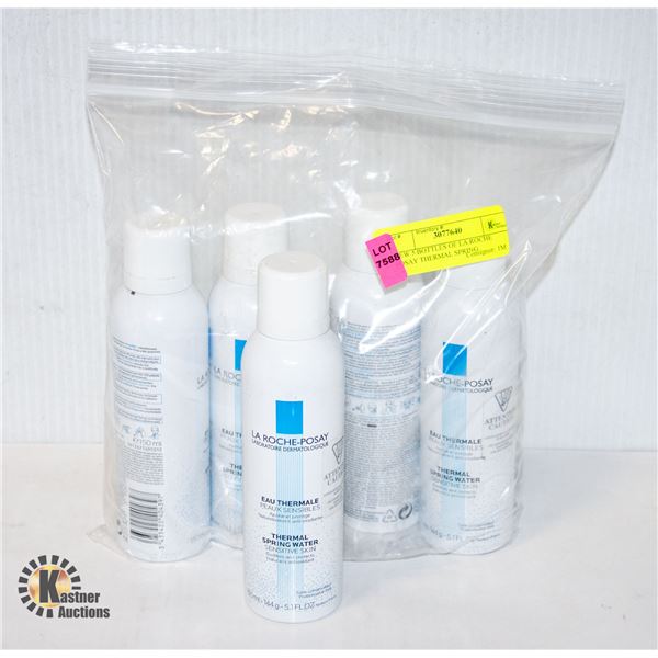 NEW 5 BOTTLES OF LA ROCHE POSAY THERMAL SPRING