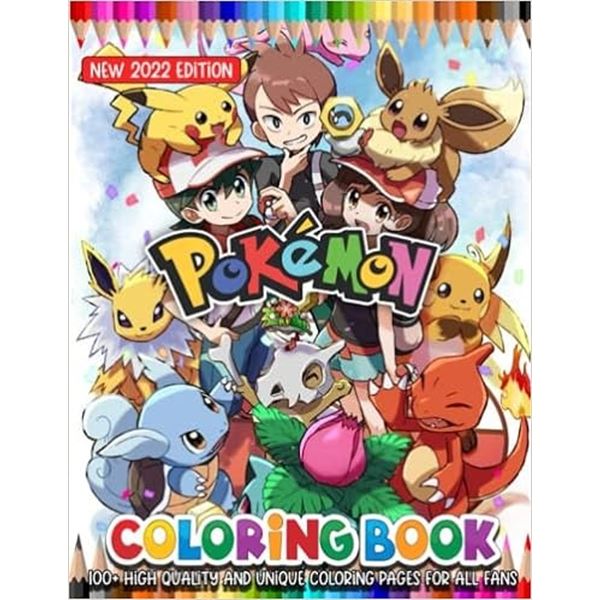 NEW 2022 EDITION POKEMON COLOURING BOOK - 100+