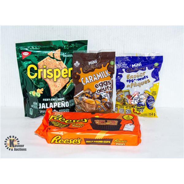 NEW BAG OF MIXED SNACK FOOOD & CHOCOLATE PRODUCTS