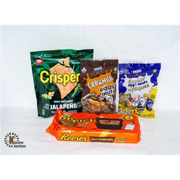 NEW BAG OF MIXED SNACK FOOOD & CHOCOLATE PRODUCTS