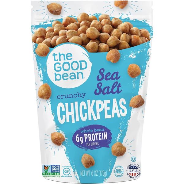 NEW 3 BAGS OF THE GOOD BEAN CRUNCHY CHICKPEAS